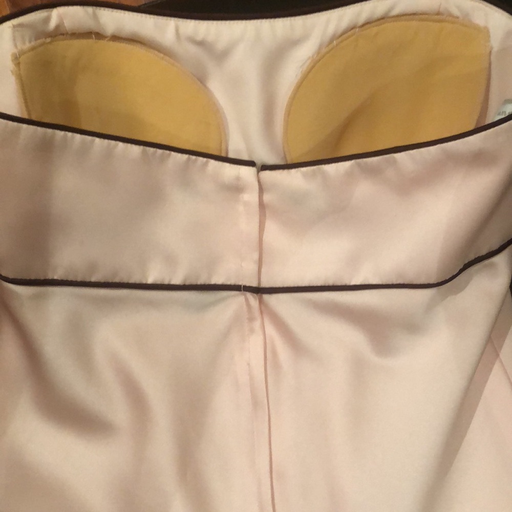 Alfred Angelo Strapless Pink Satin A-Line Dress - Picture 5 of 5